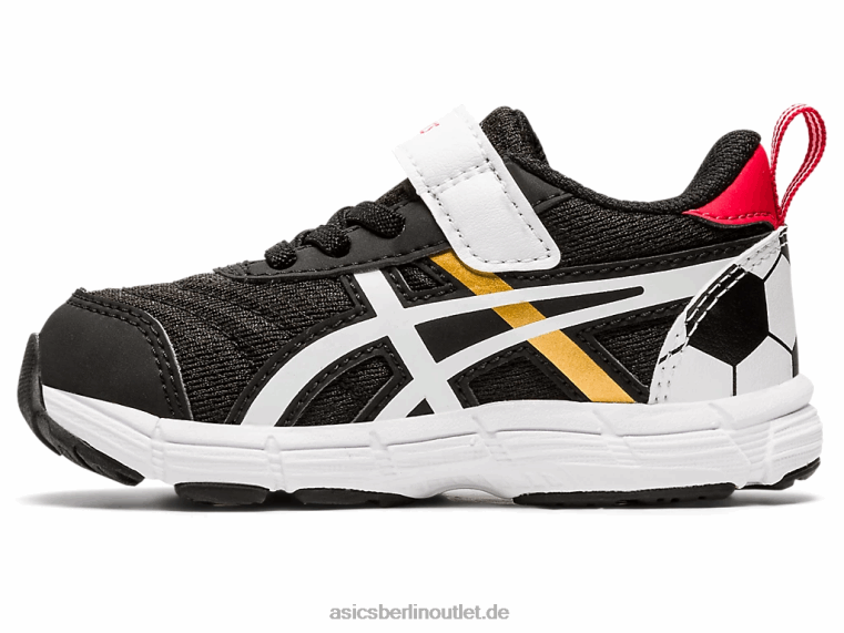 Konkurrieren Sie mit der Größe 6 für Kleinkinder BL4N4556Asics schwarz/reines Gold