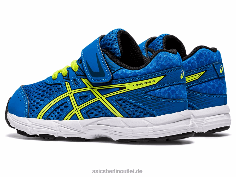 Konkurrieren Sie mit der Größe 6 für Kleinkinder BL4N4562Asics Directoireblau/Limettenschale