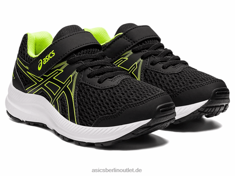Contend 7 Vorschule BL4N4518Asics Schwarz/Gefahrengrün