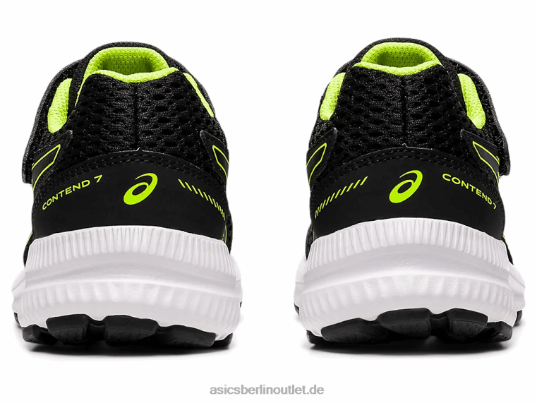 Contend 7 Vorschule BL4N4518Asics Schwarz/Gefahrengrün