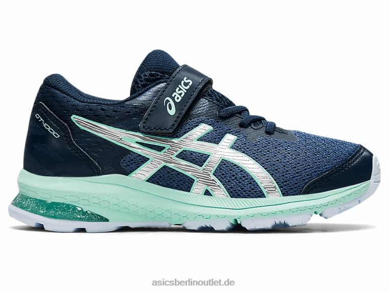 GT-1000 10 Vorschule BL4N4506Asics Donnerblau/reines Silber