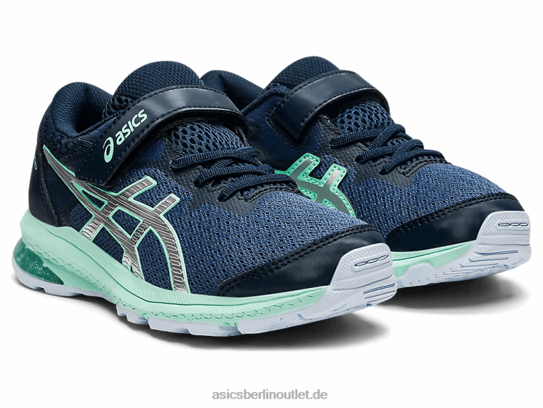 GT-1000 10 Vorschule BL4N4506Asics Donnerblau/reines Silber