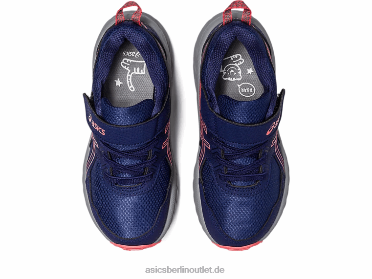 Gel-Venture 9 Vorschule BL4N4218Asics Indigoblau/Papaya
