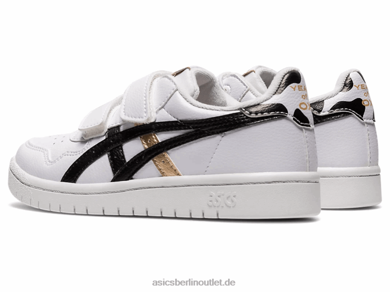 Japans Vorschule BL4N4543Asics weiß schwarz