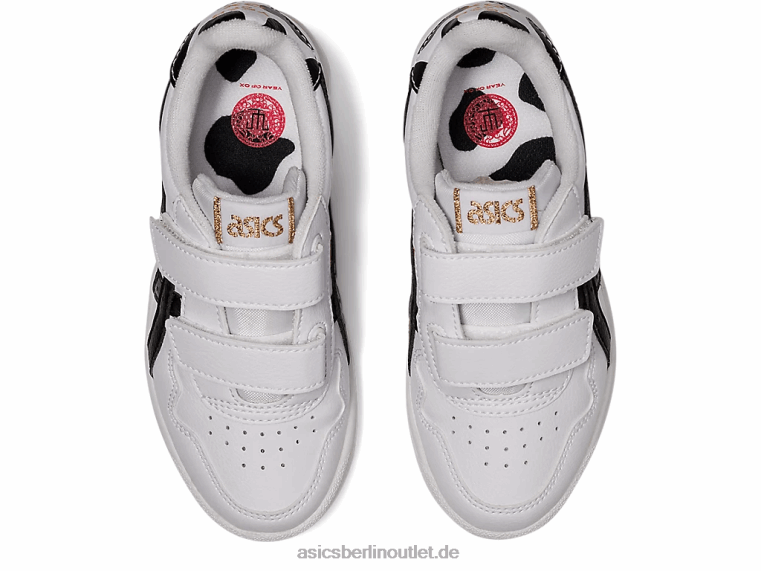 Japans Vorschule BL4N4543Asics weiß schwarz