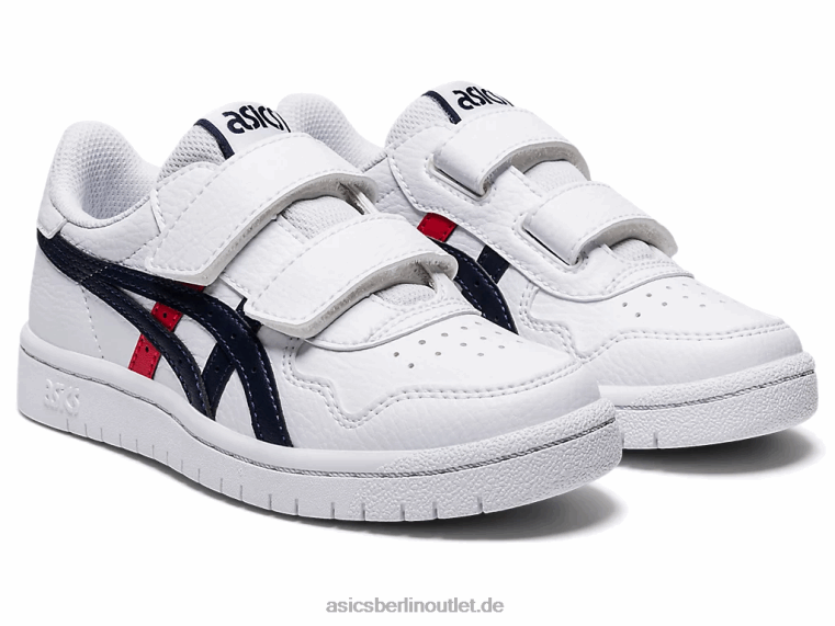 Japans Vorschule BL4N4559Asics weiß/klassisches rot