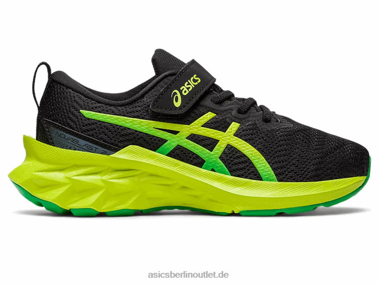 Novablast 2 Vorschule BL4N4224Asics Schwarz/Limettenschale