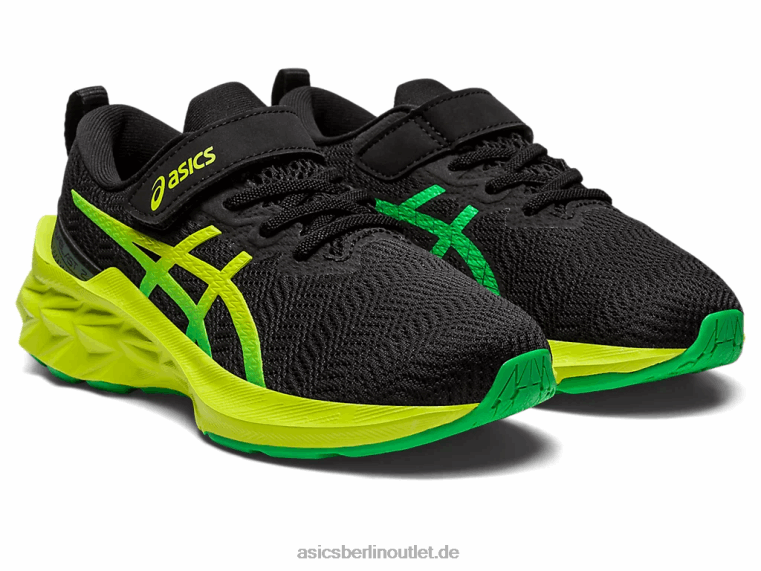 Novablast 2 Vorschule BL4N4224Asics Schwarz/Limettenschale