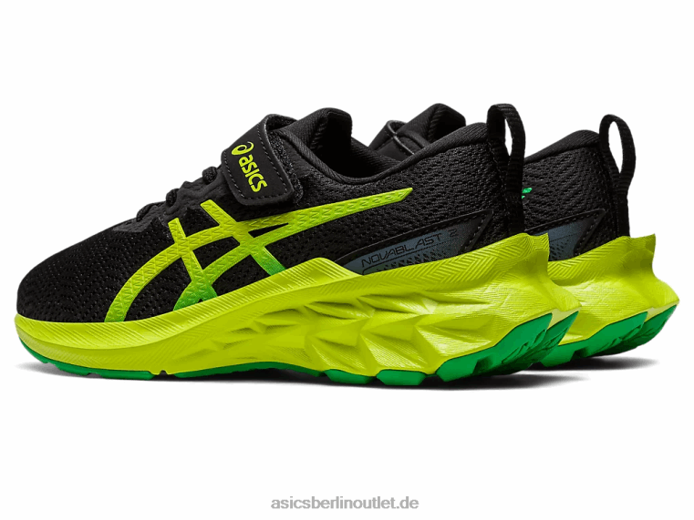 Novablast 2 Vorschule BL4N4224Asics Schwarz/Limettenschale