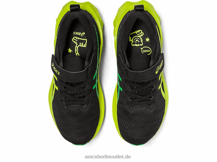 Novablast 2 Vorschule BL4N4224Asics Schwarz/Limettenschale