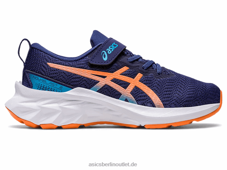 Novablast 2 Vorschule BL4N4283Asics Indigoblau/Sonnenpfirsich