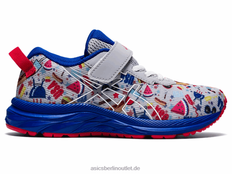 Pre Noosa Tri 13 Vorschule BL4N4531Asics Piemontgrau/Weiß