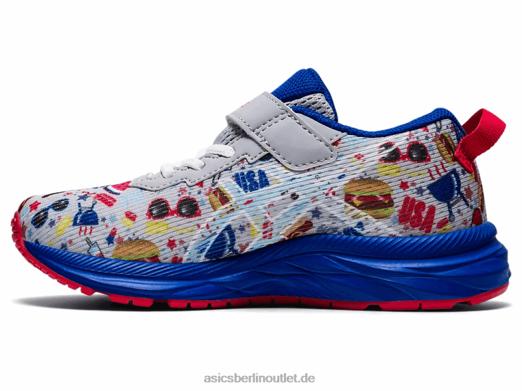 Pre Noosa Tri 13 Vorschule BL4N4531Asics Piemontgrau/Weiß
