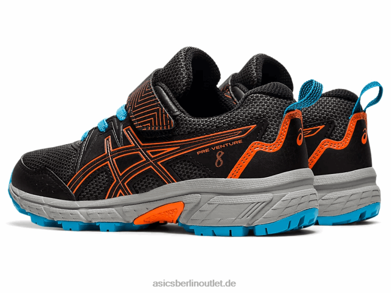 Pre Venture 8 Vorschule BL4N4502Asics schwarz/ringelorange