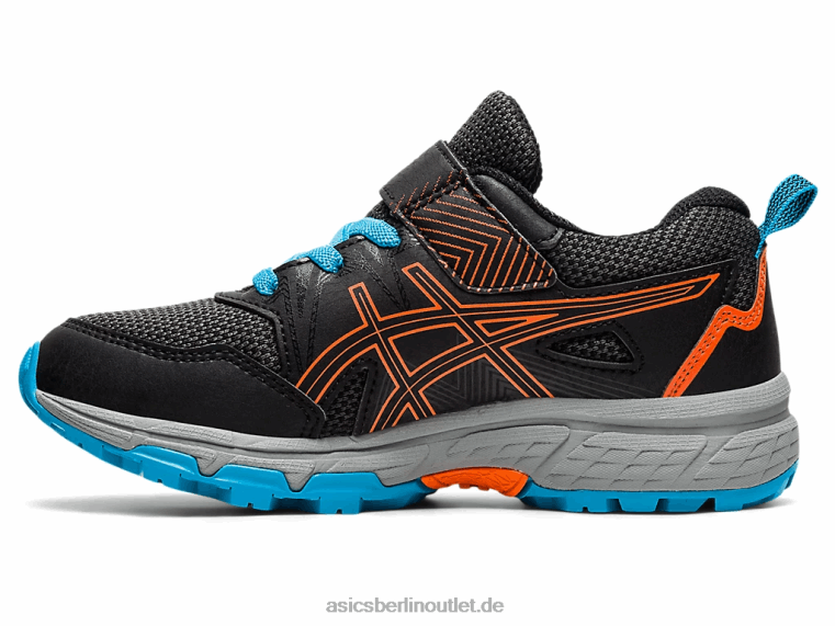 Pre Venture 8 Vorschule BL4N4502Asics schwarz/ringelorange