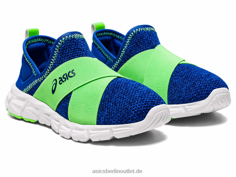 Quantum Lyte Slip-on Vorschule BL4N4437Asics Illusion blau/grüner Gecko