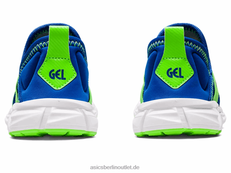Quantum Lyte Slip-on Vorschule BL4N4437Asics Illusion blau/grüner Gecko