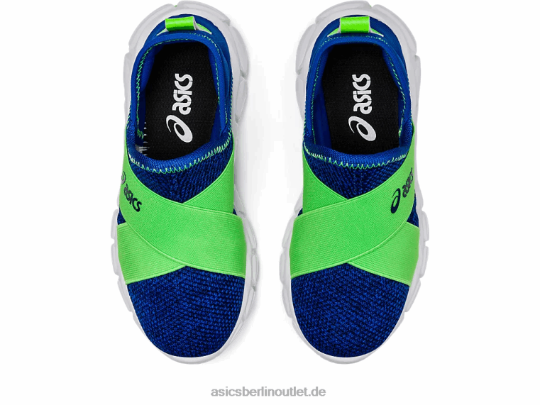 Quantum Lyte Slip-on Vorschule BL4N4437Asics Illusion blau/grüner Gecko