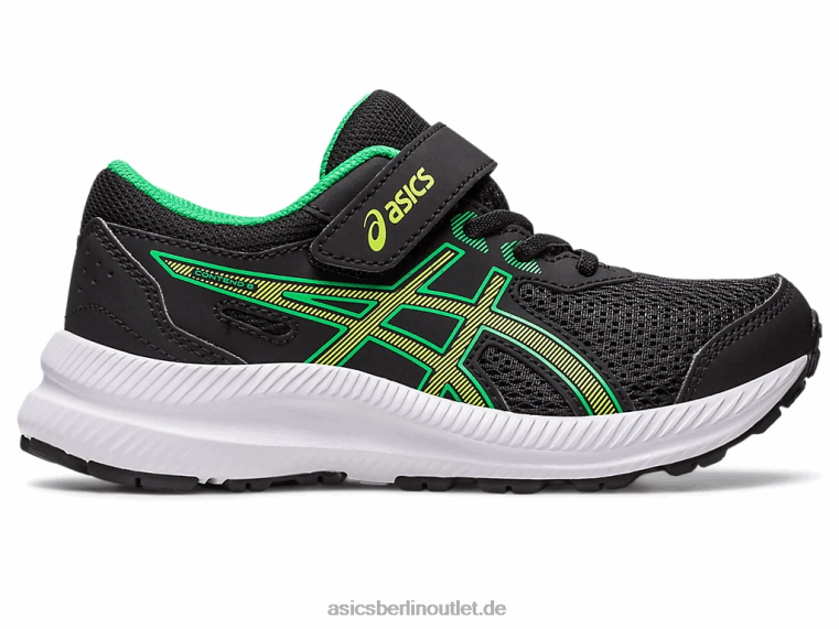 konkurrieren 8 Vorschule BL4N4243Asics Schwarz/Limettenschale