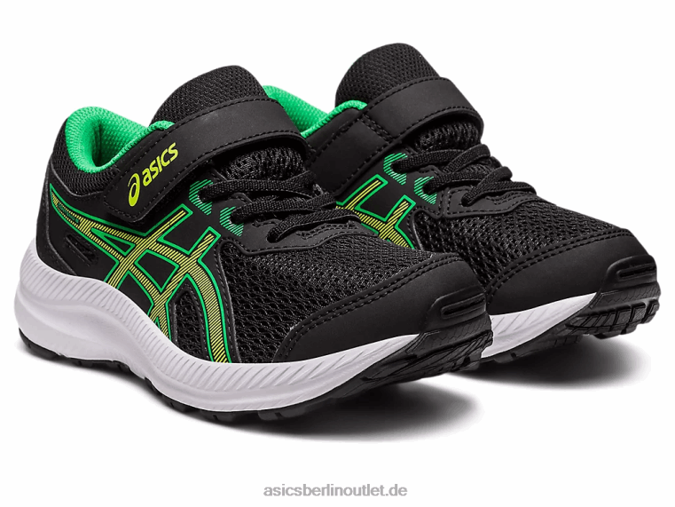 konkurrieren 8 Vorschule BL4N4243Asics Schwarz/Limettenschale
