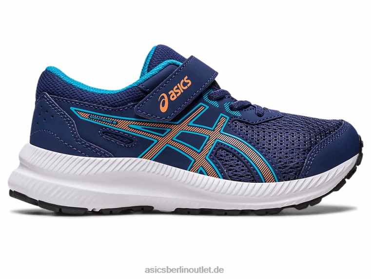 konkurrieren 8 Vorschule BL4N4252Asics Indigoblau/Sonnenpfirsich