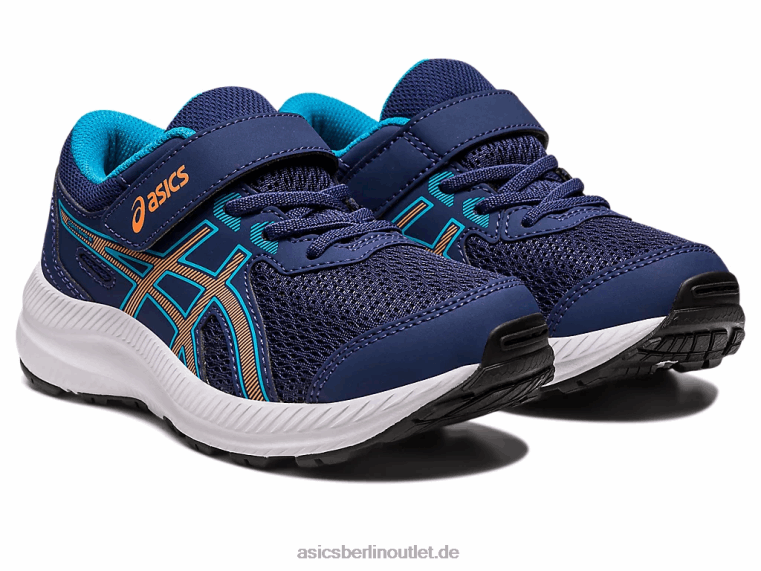 konkurrieren 8 Vorschule BL4N4252Asics Indigoblau/Sonnenpfirsich