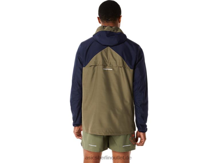 Fujitrail-Anorak für Herren BL4N1136Asics Mitternachts-/Mantelgrün