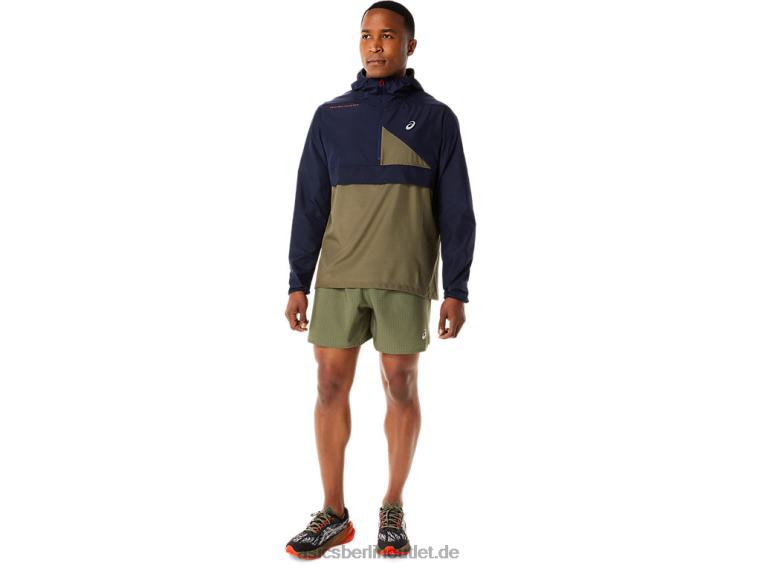 Fujitrail-Anorak für Herren BL4N1136Asics Mitternachts-/Mantelgrün