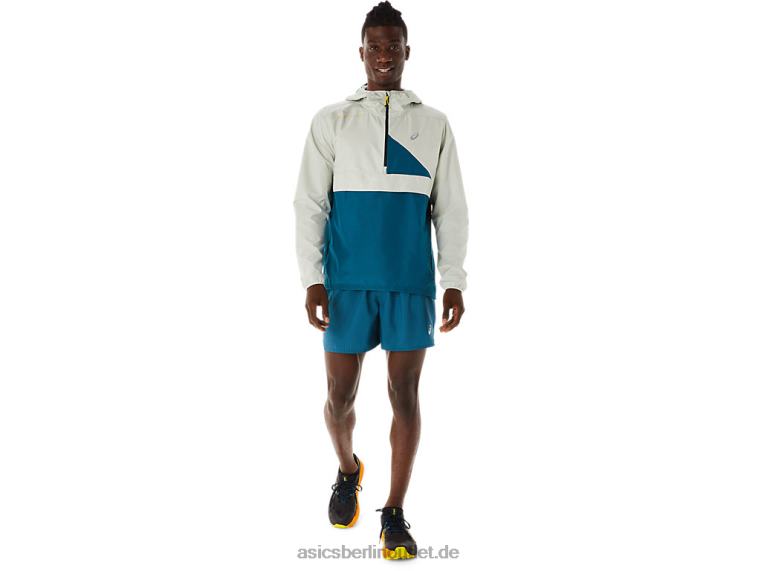 Fujitrail-Anorak für Herren BL4N523Asics Tinte blaugrün/heller Salbei
