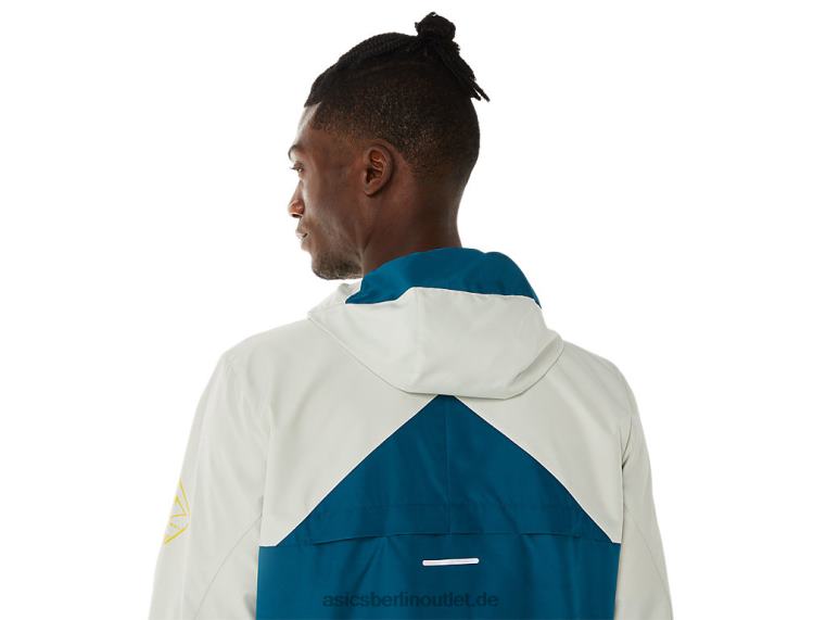Fujitrail-Anorak für Herren BL4N523Asics Tinte blaugrün/heller Salbei