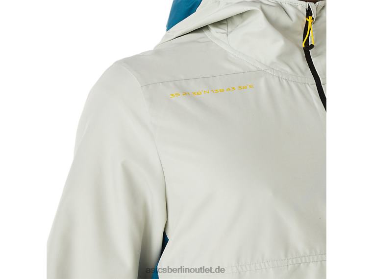 Fujitrail-Anorak für Herren BL4N523Asics Tinte blaugrün/heller Salbei