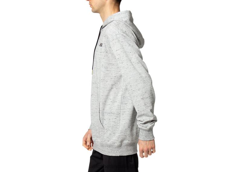 Herren-Kapuzenpullover aus French Terry BL4N1651Asics Piemontesisches graues Heidekraut