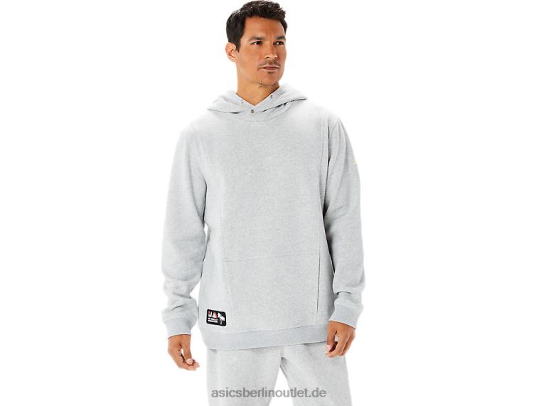 Herren-Sunday-Fleece-Hoodie Lam BL4N1346Asics hellgraues Heidekraut