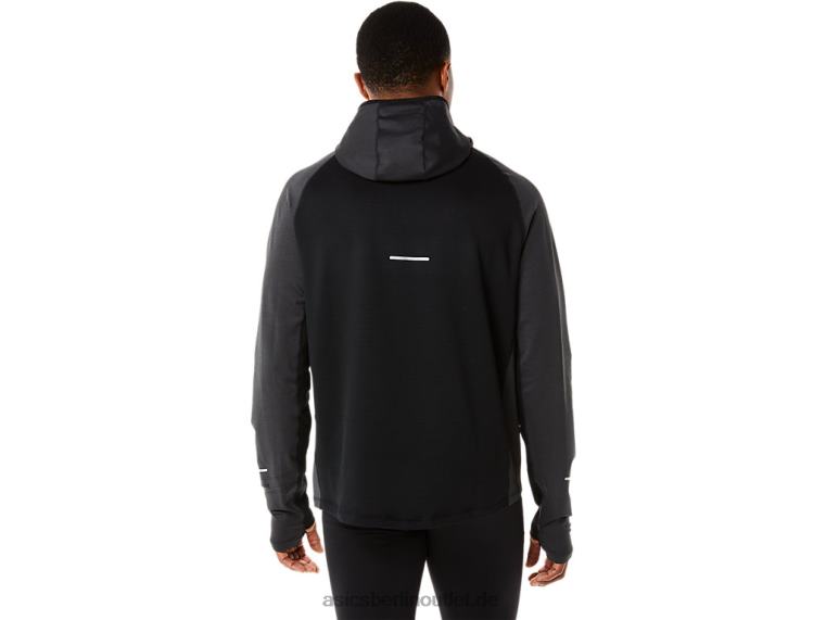 Herren-Winterlauf-Hoodie mit langen Ärmeln BL4N885Asics Performance Black Heather