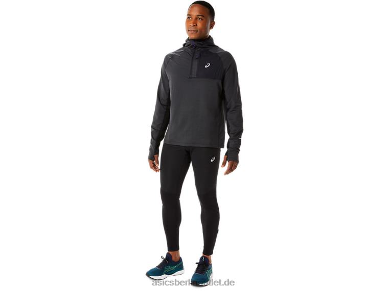 Herren-Winterlauf-Hoodie mit langen Ärmeln BL4N885Asics Performance Black Heather