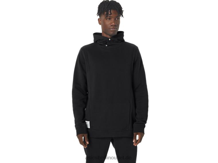 Sonntags-Fleece-Kapuzenpullover für Herren BL4N15Asics Leistung schwarz