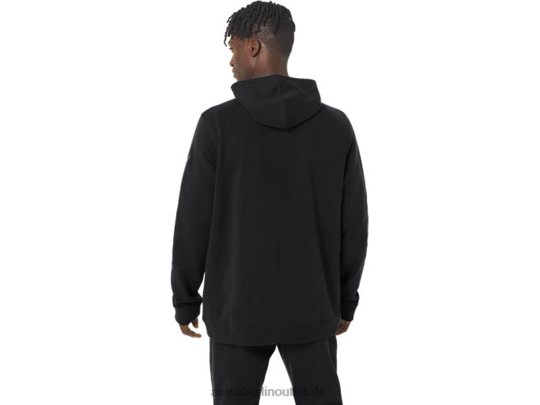 Sonntags-Fleece-Kapuzenpullover für Herren BL4N15Asics Leistung schwarz