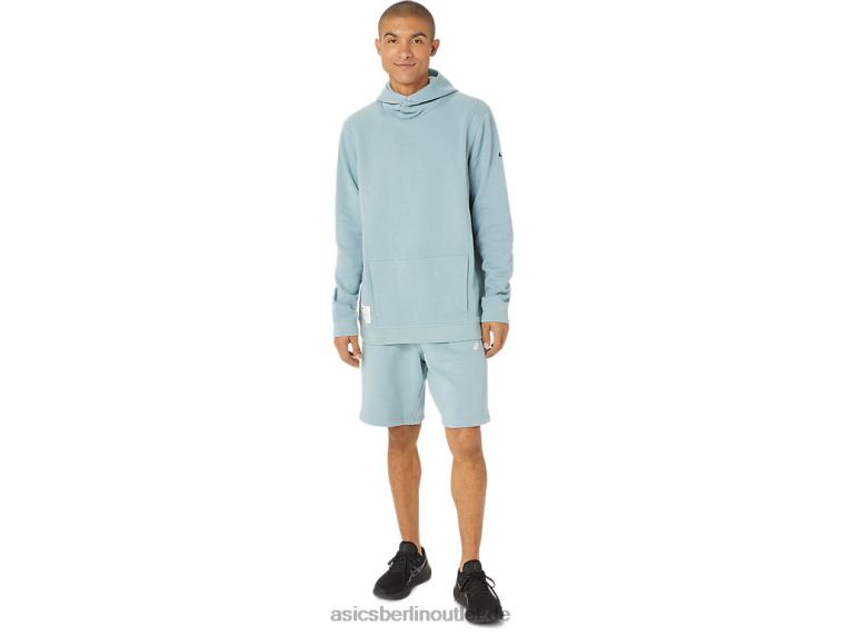 Sonntags-Fleece-Kapuzenpullover für Herren BL4N24Asics leichter Stahl