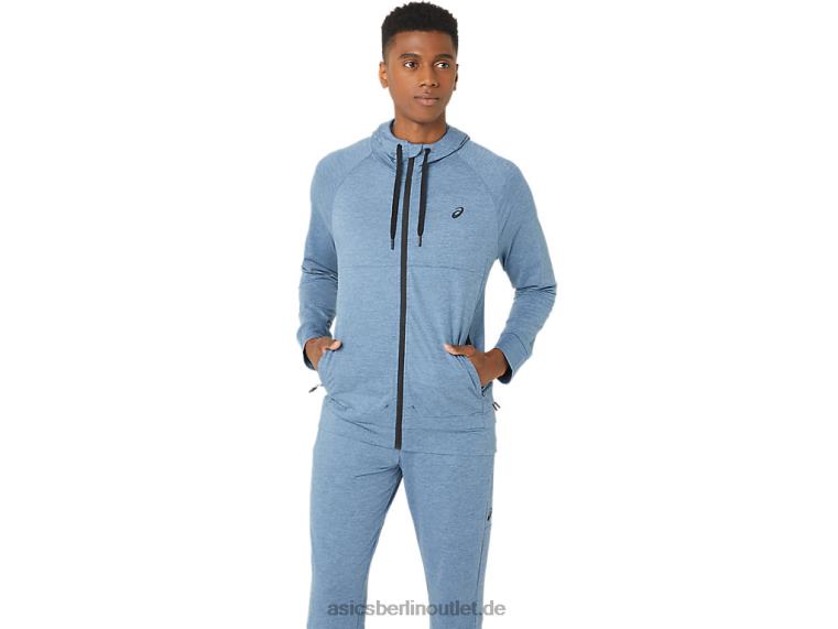 Tech FZ Hoodie 2.0 für Herren BL4N44Asics Stahlblauer Spacedye