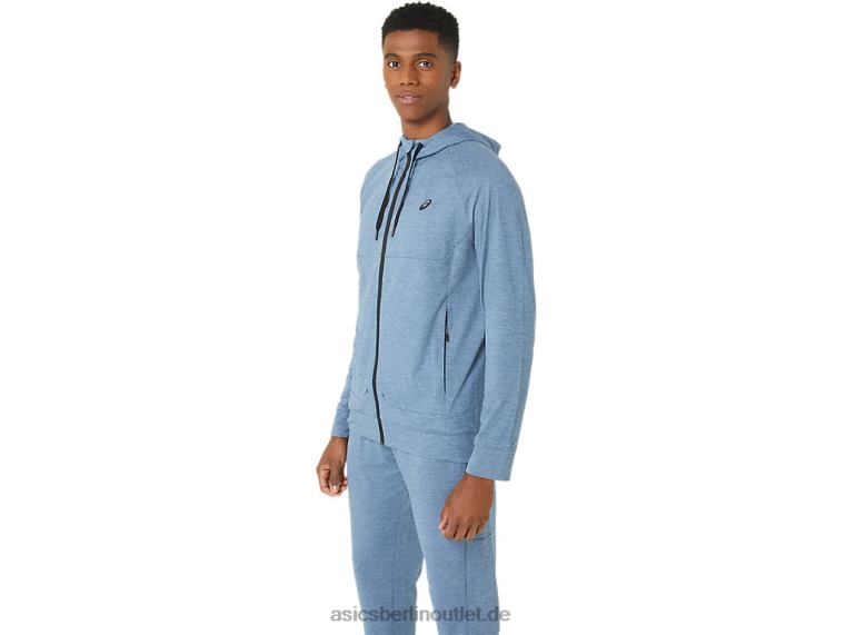 Tech FZ Hoodie 2.0 für Herren BL4N44Asics Stahlblauer Spacedye