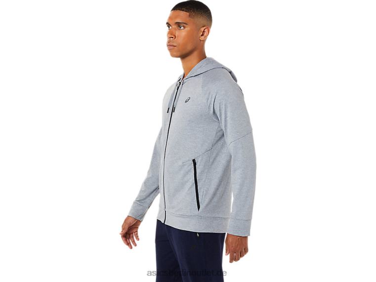 Tech-Hoodie mit durchgehendem Reißverschluss für Herren BL4N1780Asics Blattfelsenheide