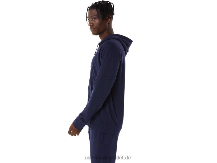 Tech-Hoodie mit durchgehendem Reißverschluss für Herren BL4N867Asics Peacoat/Perfschwarz