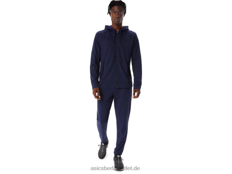 Tech-Hoodie mit durchgehendem Reißverschluss für Herren BL4N867Asics Peacoat/Perfschwarz