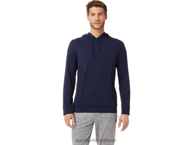 Tech-Pullover-Hoodie für Herren BL4N2028Asics Peacoat-Heidekraut