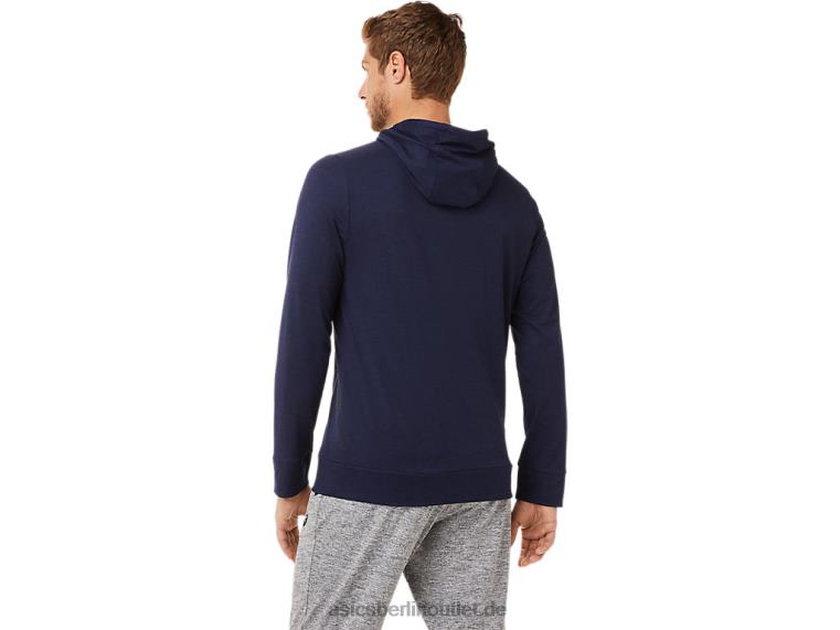 Tech-Pullover-Hoodie für Herren BL4N2028Asics Peacoat-Heidekraut