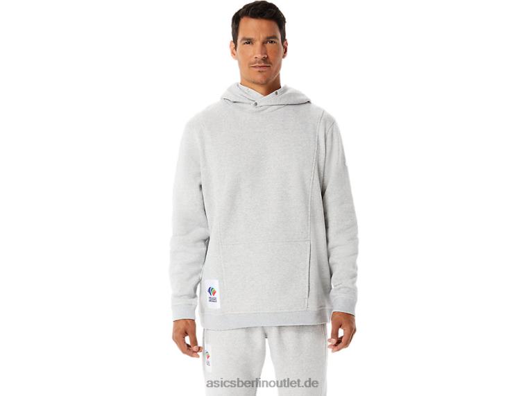 m Sunday Fleece Hoody Wch BL4N1284Asics hellgraues Heidekraut
