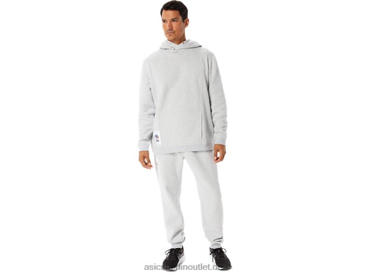 m Sunday Fleece Hoody Wch BL4N1284Asics hellgraues Heidekraut