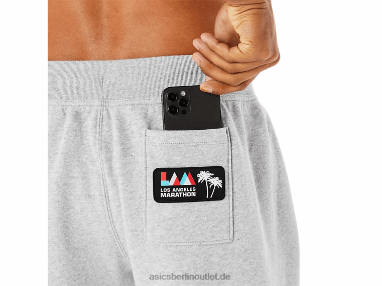 Herren-Sunday-Fleece-Jogginghose Lam BL4N1338Asics hellgraues Heidekraut