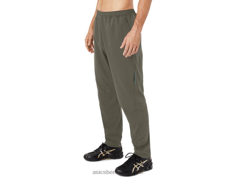 Herren-Webhose BL4N1438Asics Mantel grün