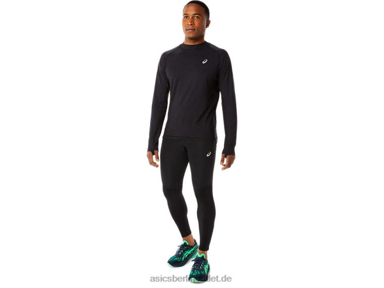 Herren-Winter-Laufhose BL4N870Asics Leistung schwarz